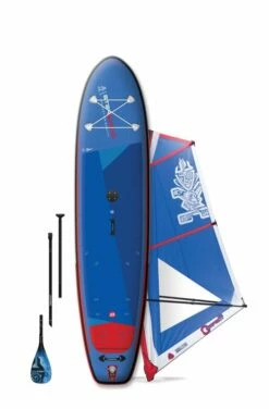 Starboard Waterman Package With Inflatable WindSUP IGo 11'2''x31' Deluxe SC Starboard Compact Rig 5,5 Qm & Starboard Tiki Tech Paddel 3pcs 2023